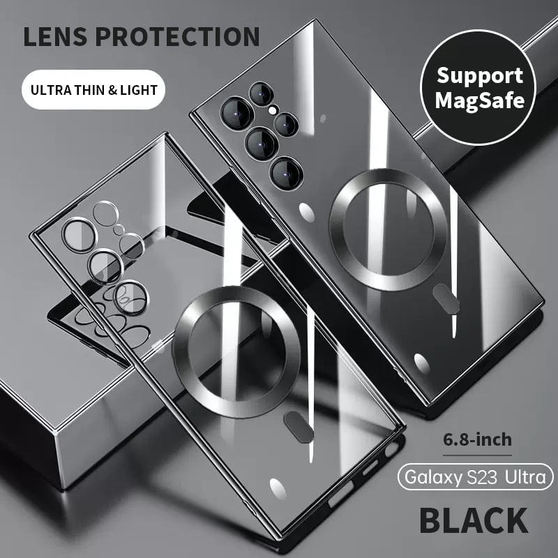 Avelena | Transparente Luxus-Beschichtung Magnetische Abdeckung für Samsung