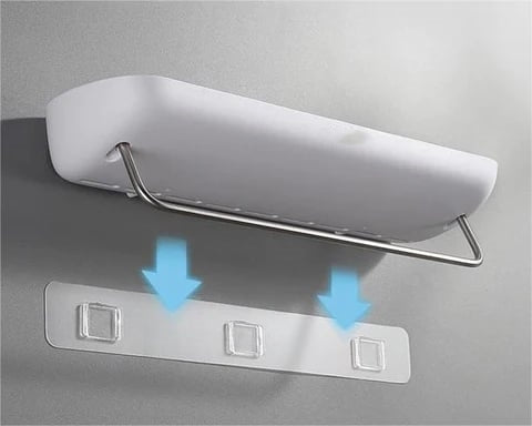 Avelena | 🚿EasyMount Aufbewahrungsregal für das Badezimmer - kein Bohren erforderlich