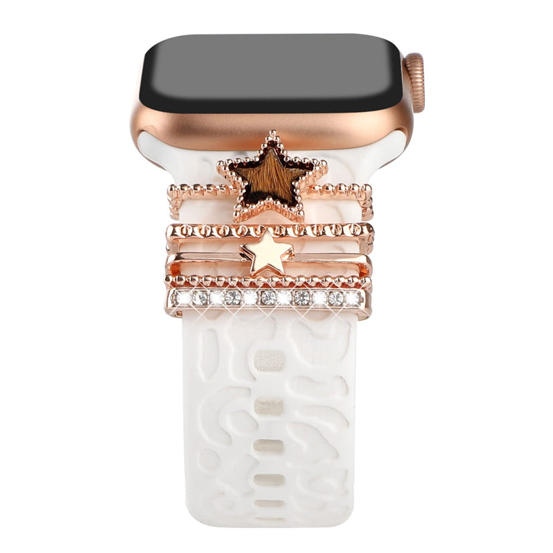Avelena | Apple Watch Band mit Metallbesatz