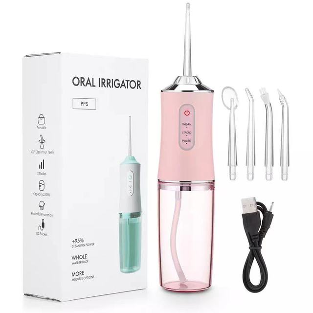 Avelena | Wasserdichter Irrigator Dentalreiniger, kabelloser & wiederaufladbarer Wasserzahnseide