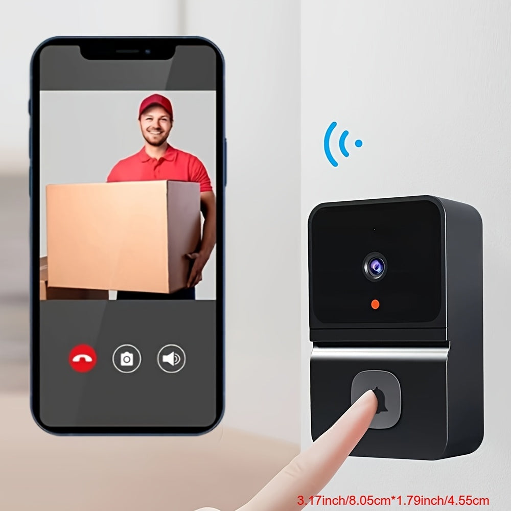 Avelena | SecureView | Drahtlose Türklingel mit Kamera und Nachtsicht für häusliche Sicherheit