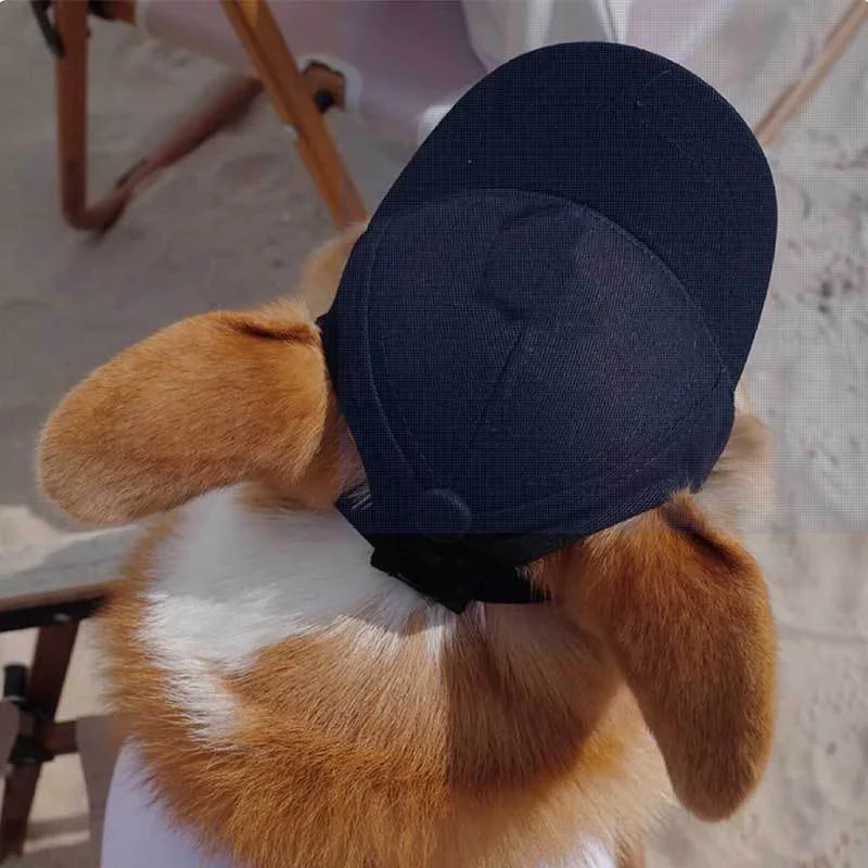 Avelena | Verstellbare Hundesonnenmütze - Süße Baseballkappe für den Sommer mit Ohrenöffnung
