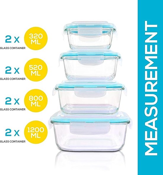 Avelena | Borosilikatglas Lunchbox - GlassGuard Bento