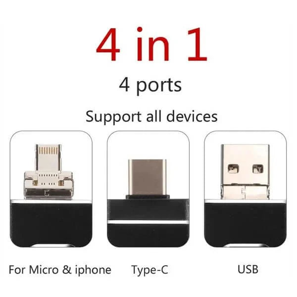 Avelena | 4 in 1 Hochgeschwindigkeits-USB-Flash-Laufwerk