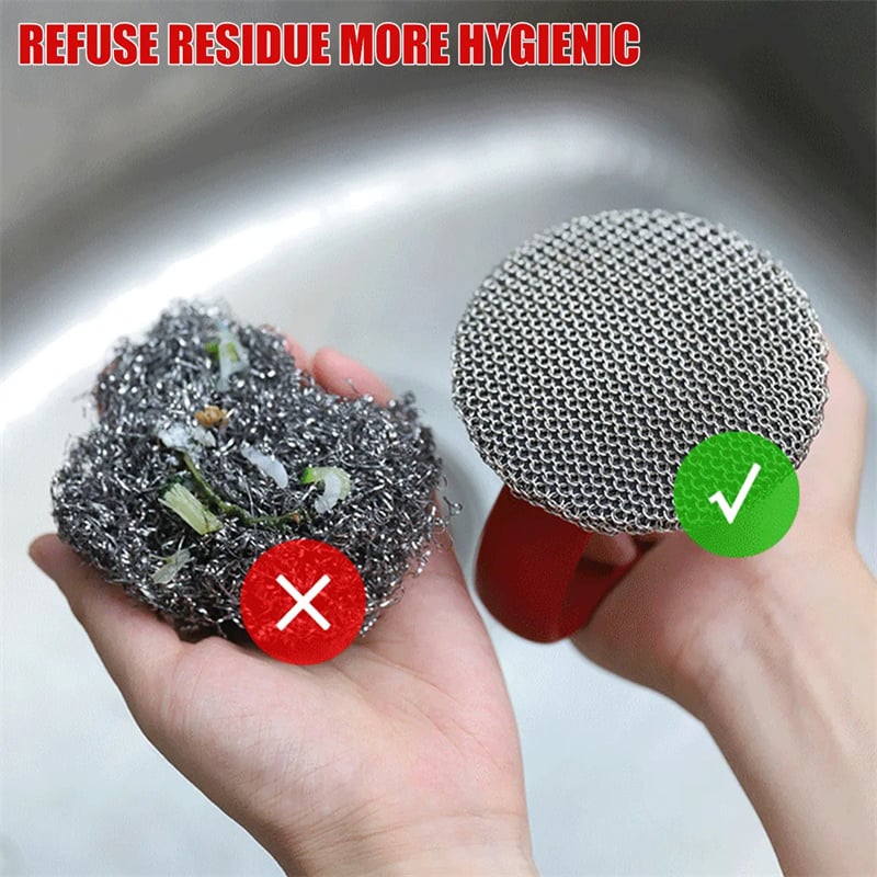 Avelena | StahlPeeling Ergonomischer Schrubber aus Edelstahl