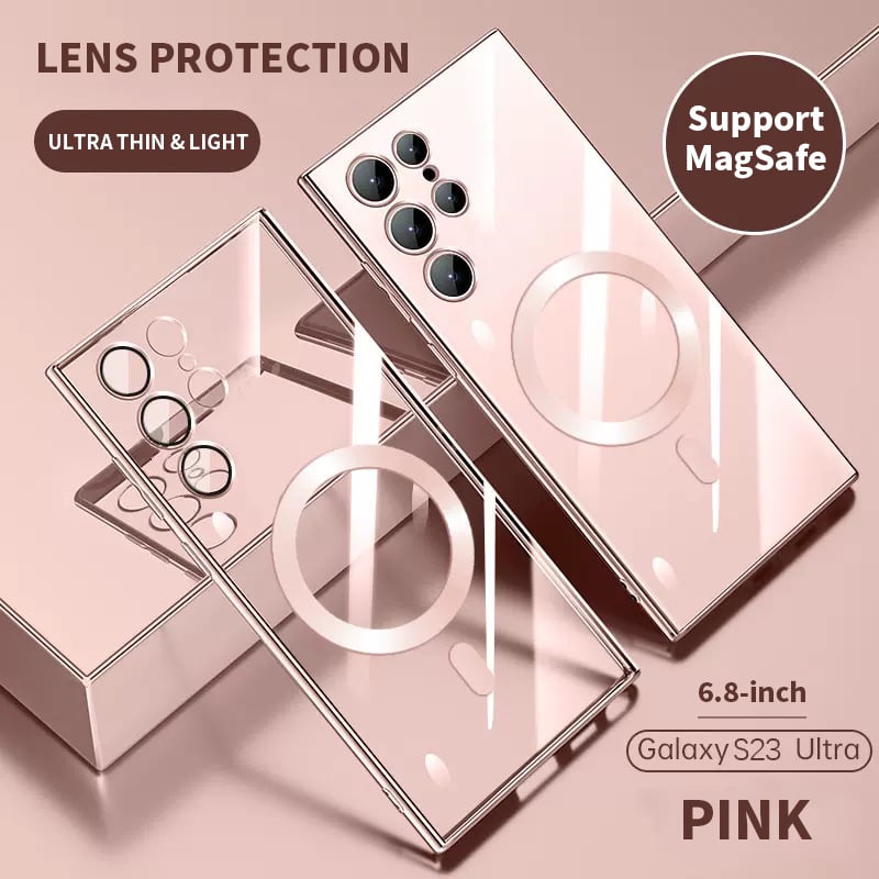 Avelena | Transparente Luxus-Beschichtung Magnetische Abdeckung für Samsung