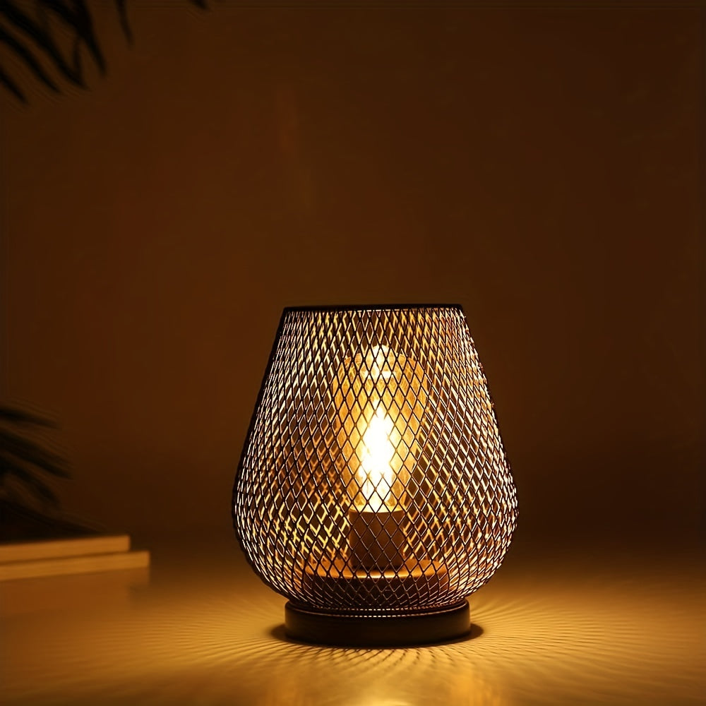 Avelena | RusticMesh Tischlampen Set – Industrieller Stil und Stimmungsvolle Beleuchtung