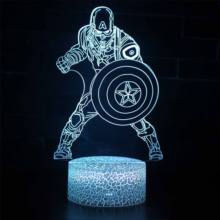 Avelena | 3D Lampe Marvel Captain America Kampf