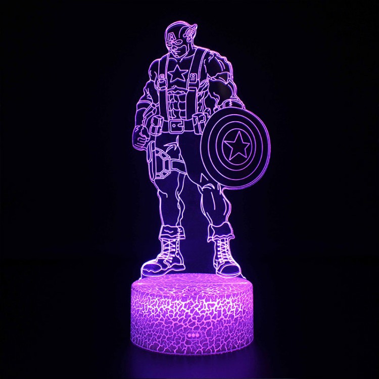 Avelena | 3D Lampe Marvel Captain America