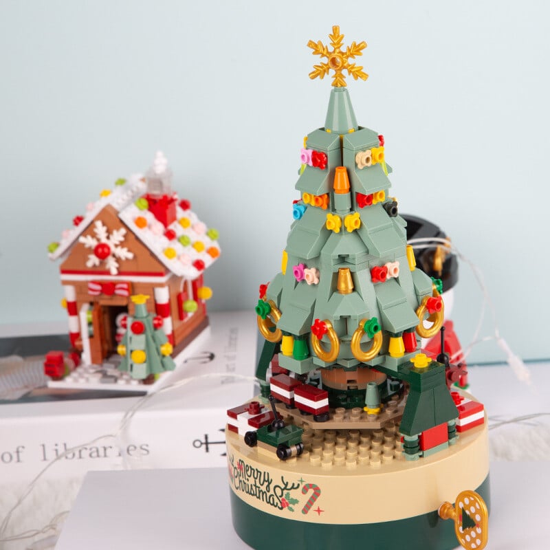 Avelena | 360 PCS Musikbox Weihnachtsbaum Bauklötze