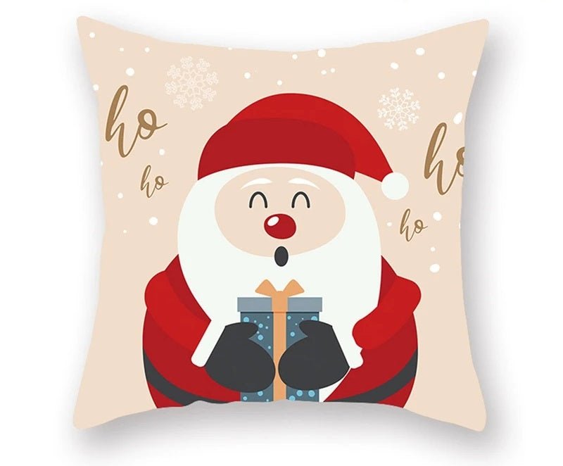 Avelena | Weihnachtskissenbezug – Festliches Santa- und Elchdesign für Weihnachtsdekoration & Perfektes Neujahrsgeschenk