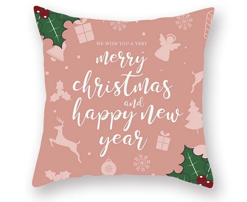 Avelena | Weihnachtskissenbezug – Festliches Santa- und Elchdesign für Weihnachtsdekoration & Perfektes Neujahrsgeschenk