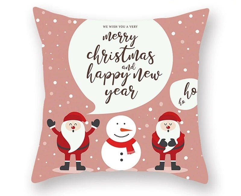 Avelena | Weihnachtskissenbezug – Festliches Santa- und Elchdesign für Weihnachtsdekoration & Perfektes Neujahrsgeschenk