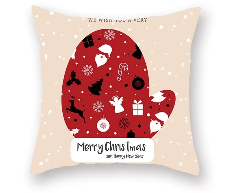 Avelena | Weihnachtskissenbezug – Festliches Santa- und Elchdesign für Weihnachtsdekoration & Perfektes Neujahrsgeschenk