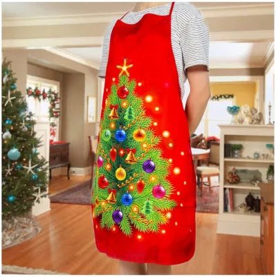 Avelena | Weihnachtsniedliches Kochschürze - Set von 6 - Heimküche Kochen Backen Öl-beständige Schürze