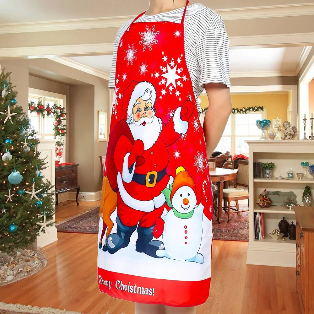 Avelena | Weihnachtsniedliches Kochschürze - Set von 6 - Heimküche Kochen Backen Öl-beständige Schürze