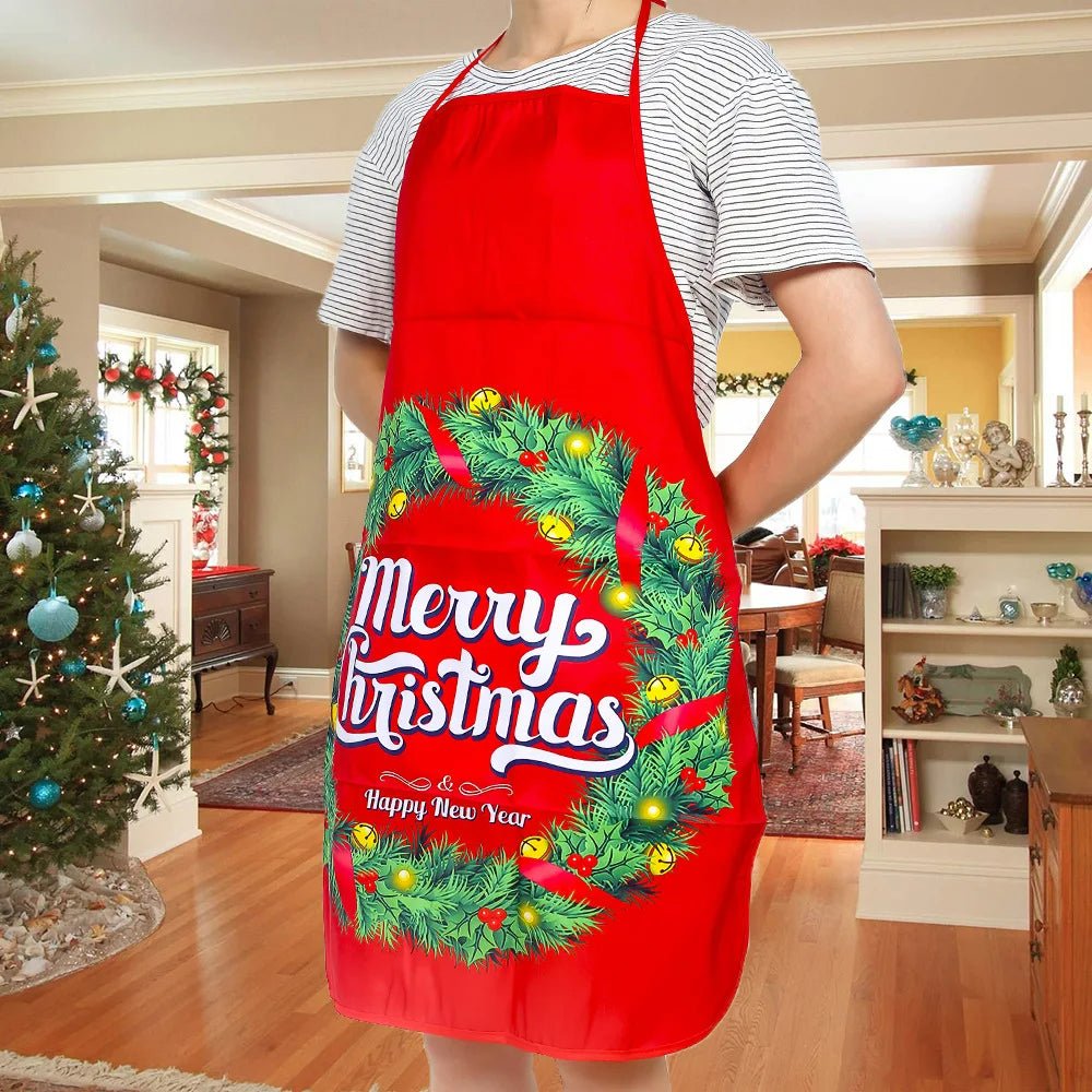 Avelena | Weihnachtsniedliches Kochschürze - Set von 6 - Heimküche Kochen Backen Öl-beständige Schürze