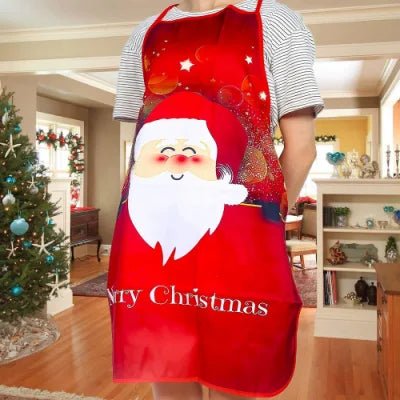 Avelena | Weihnachtsniedliches Kochschürze - Set von 6 - Heimküche Kochen Backen Öl-beständige Schürze