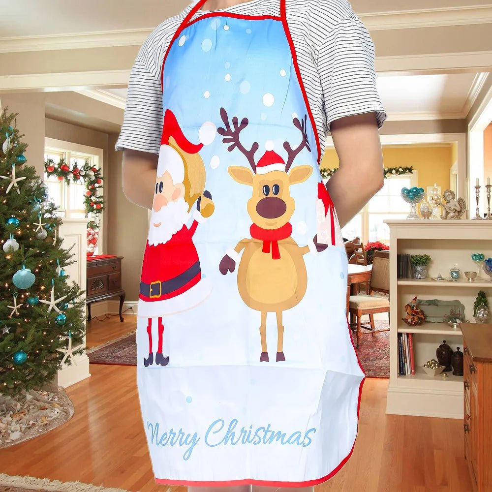 Avelena | Weihnachtsniedliches Kochschürze - Set von 6 - Heimküche Kochen Backen Öl-beständige Schürze