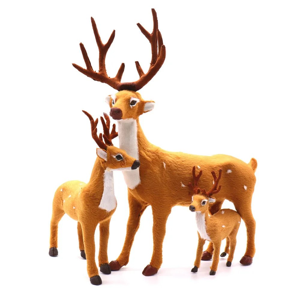 Avelena | Weihnachts-Hirsch-Dekor Plüschpuppe - Sikahirsch-Ornamente Plüschspielzeuge