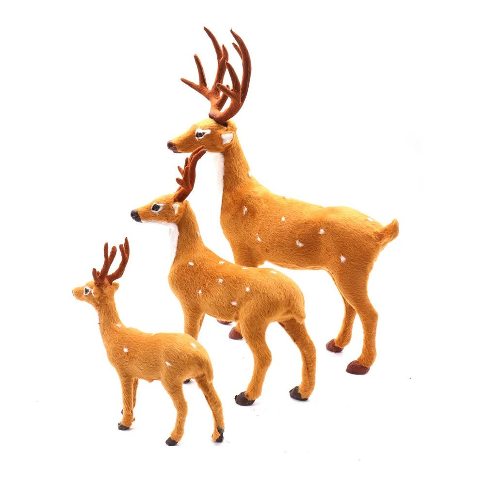 Avelena | Weihnachts-Hirsch-Dekor Plüschpuppe - Sikahirsch-Ornamente Plüschspielzeuge