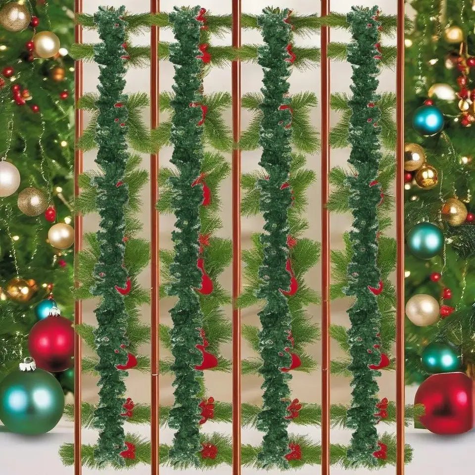 Avelena | Weihnachtsgirlande mit LED-Lichtern – 10m Funkelnde Feiertagsdekoration, um Ihr Zuhause und Außenbereiche zu verzaubern