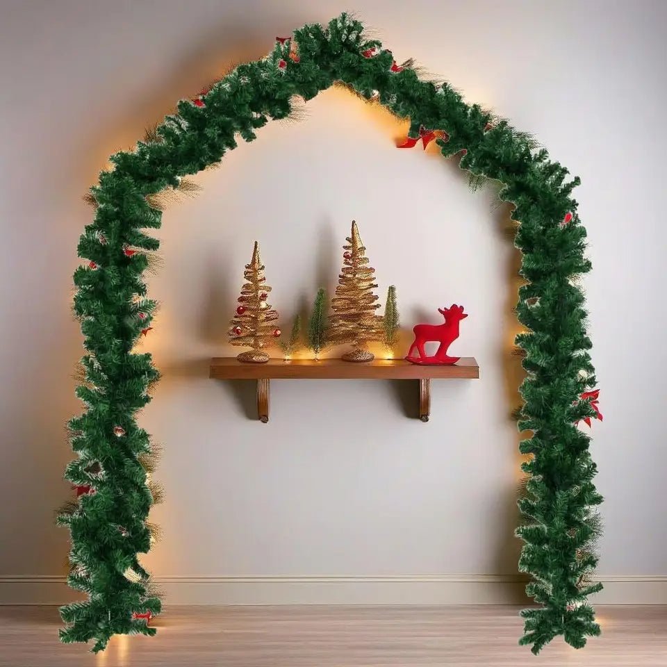 Avelena | Weihnachtsgirlande mit LED-Lichtern – 10m Funkelnde Feiertagsdekoration, um Ihr Zuhause und Außenbereiche zu verzaubern