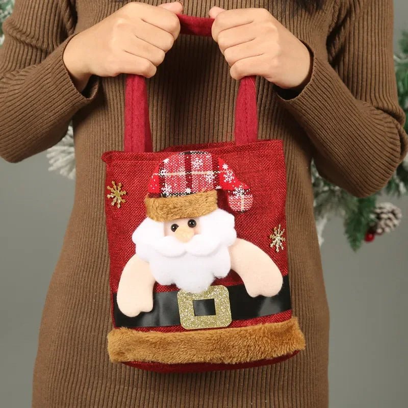 Avelena | Weihnachtsgeschenktüten-Set – Niedliche Designs von Weihnachtsmann, Schneemann und Rentier! Perfekt für Kinderleckereien und Feiertagsüberraschungen