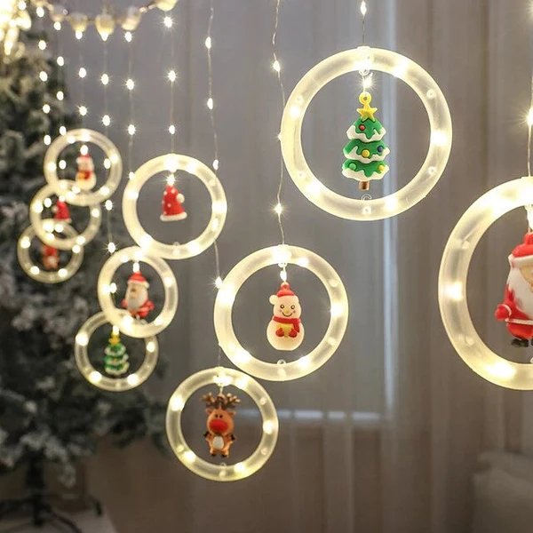 Avelena | Weihnachtslichter LED Urlaubslichter - LED Lichter Feen Vorhang Lichterkette