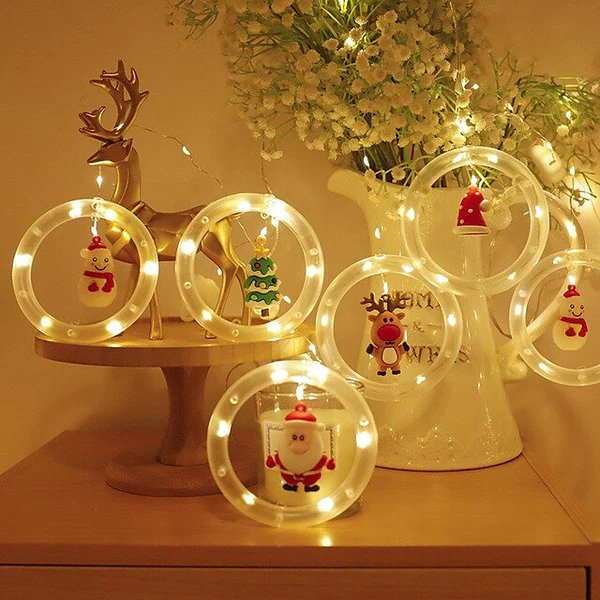 Avelena | Weihnachtslichter LED Urlaubslichter - LED Lichter Feen Vorhang Lichterkette