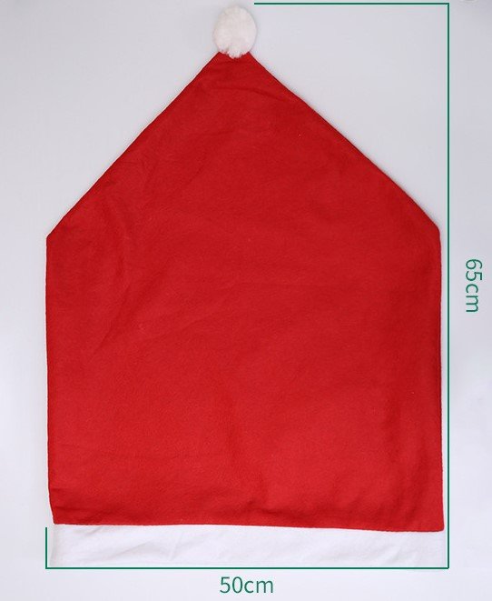 Avelena | Weihnachtsmann-Hut Stuhlbezüge - Feste Stuhl Eleganz - 4-teiliger Satz