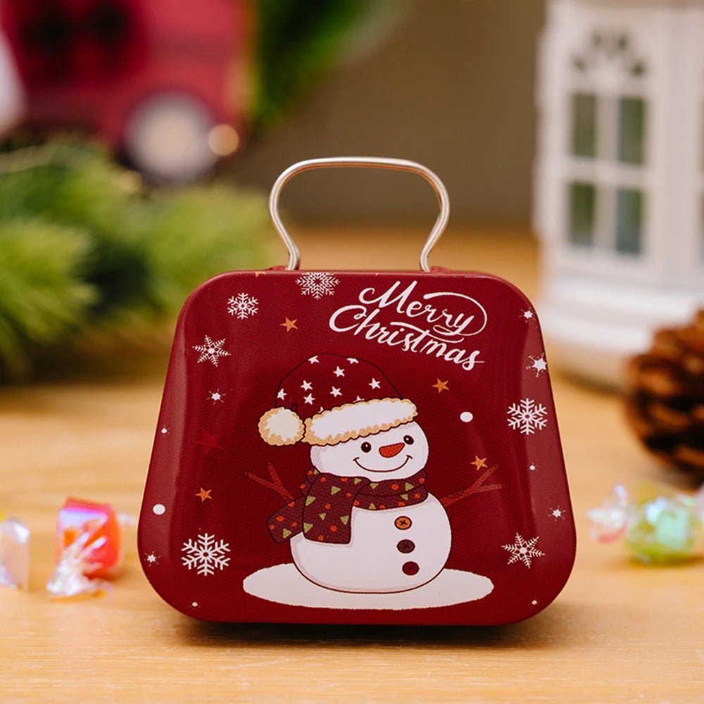 Avelena | Weihnachts-Zinn-Geschenkbox-Set – Charmante Metallaufbewahrungsboxen mit Deckeln für Feiertagsleckereien