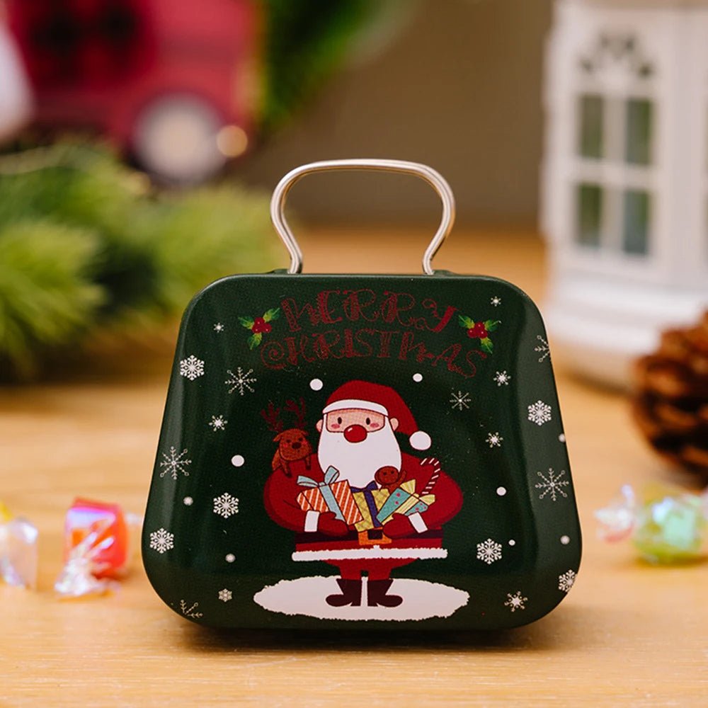 Avelena | Weihnachts-Zinn-Geschenkbox-Set – Charmante Metallaufbewahrungsboxen mit Deckeln für Feiertagsleckereien