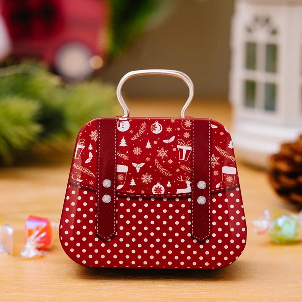 Avelena | Weihnachts-Zinn-Geschenkbox-Set – Charmante Metallaufbewahrungsboxen mit Deckeln für Feiertagsleckereien