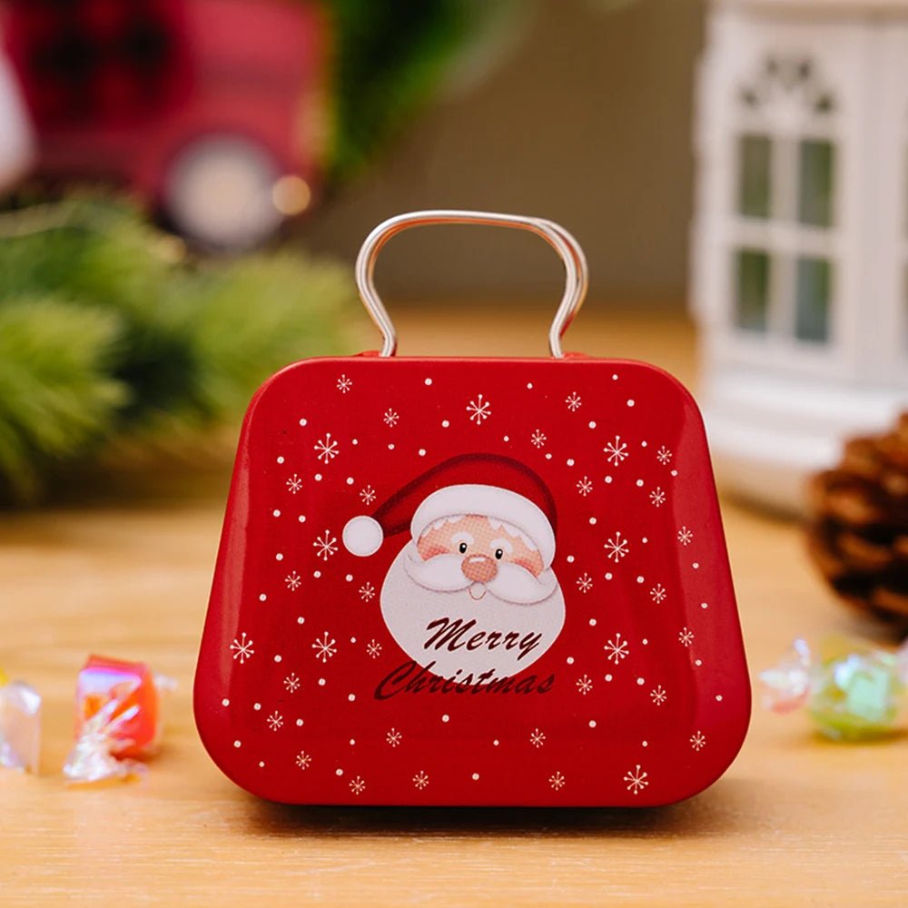Avelena | Weihnachts-Zinn-Geschenkbox-Set – Charmante Metallaufbewahrungsboxen mit Deckeln für Feiertagsleckereien