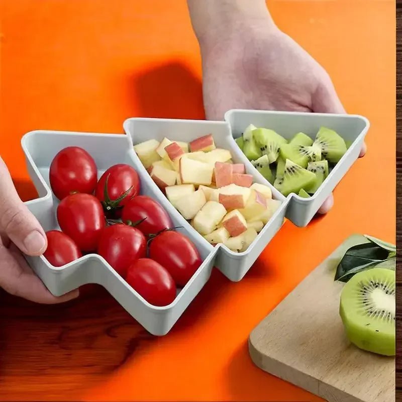 Avelena | Weihnachtsbaum-Form Snackteller - Set von 4 – Perfekt für Süßigkeiten, Nüsse, Früchte und Desserts bei Partys und Feiertagen