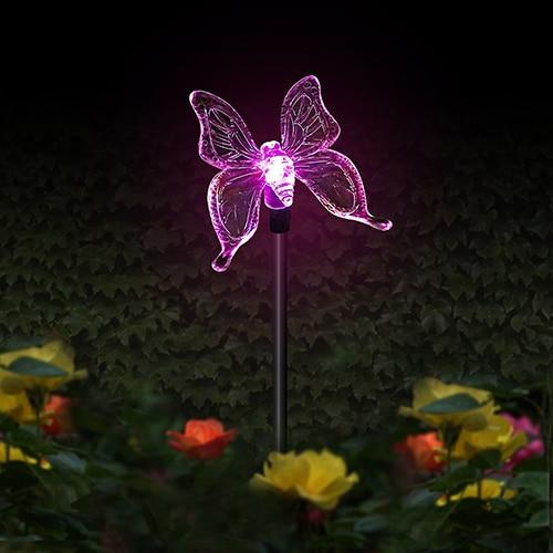 Avelena | Solar-LED-Gartenleuchten „Bunte Fliegen“