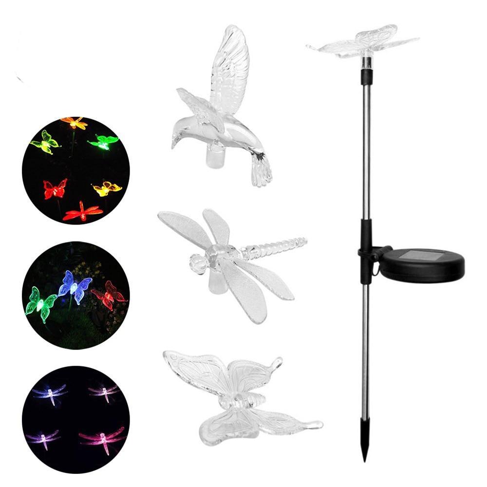 Avelena | Solar-LED-Gartenleuchten „Bunte Fliegen“
