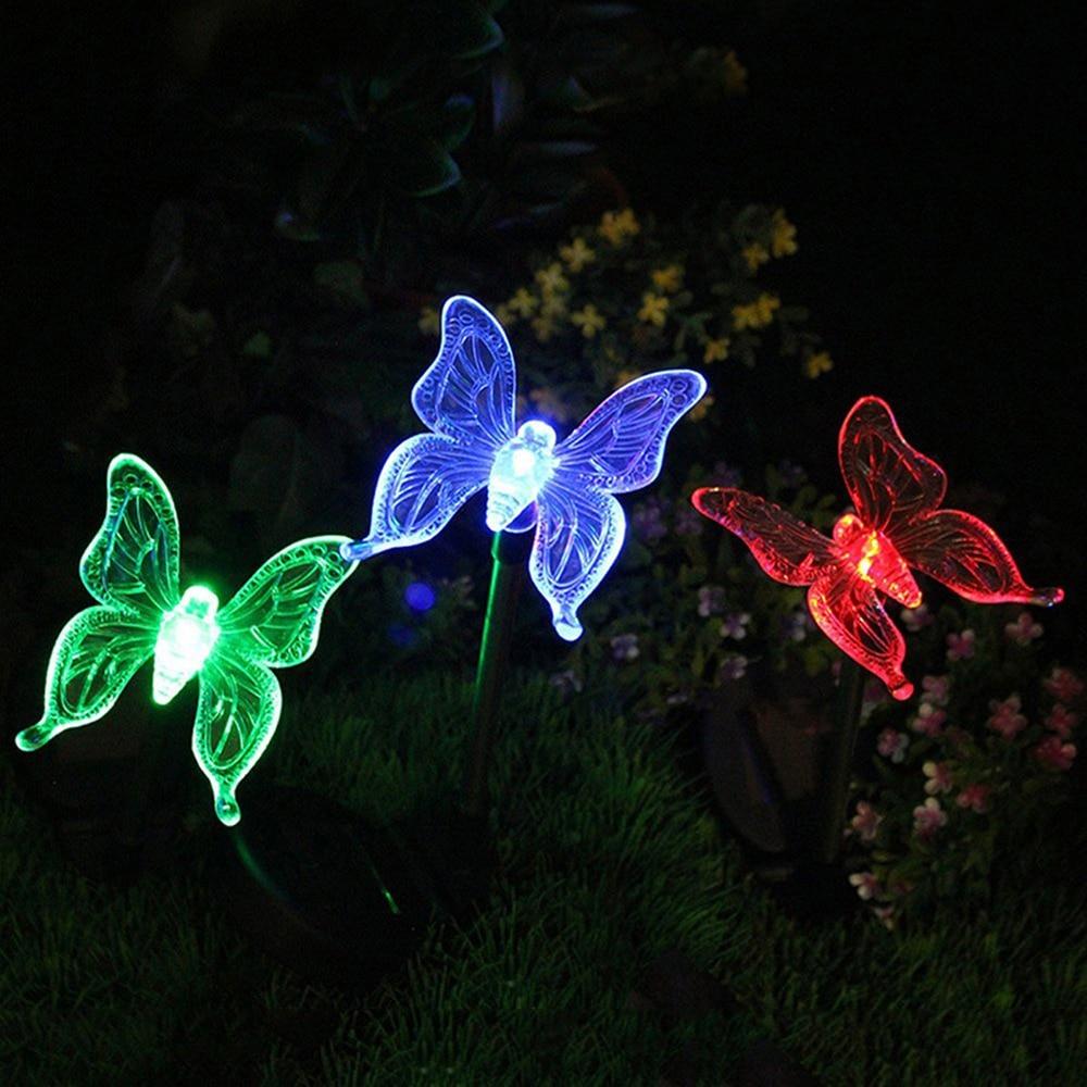 Avelena | Solar-LED-Gartenleuchten „Bunte Fliegen“