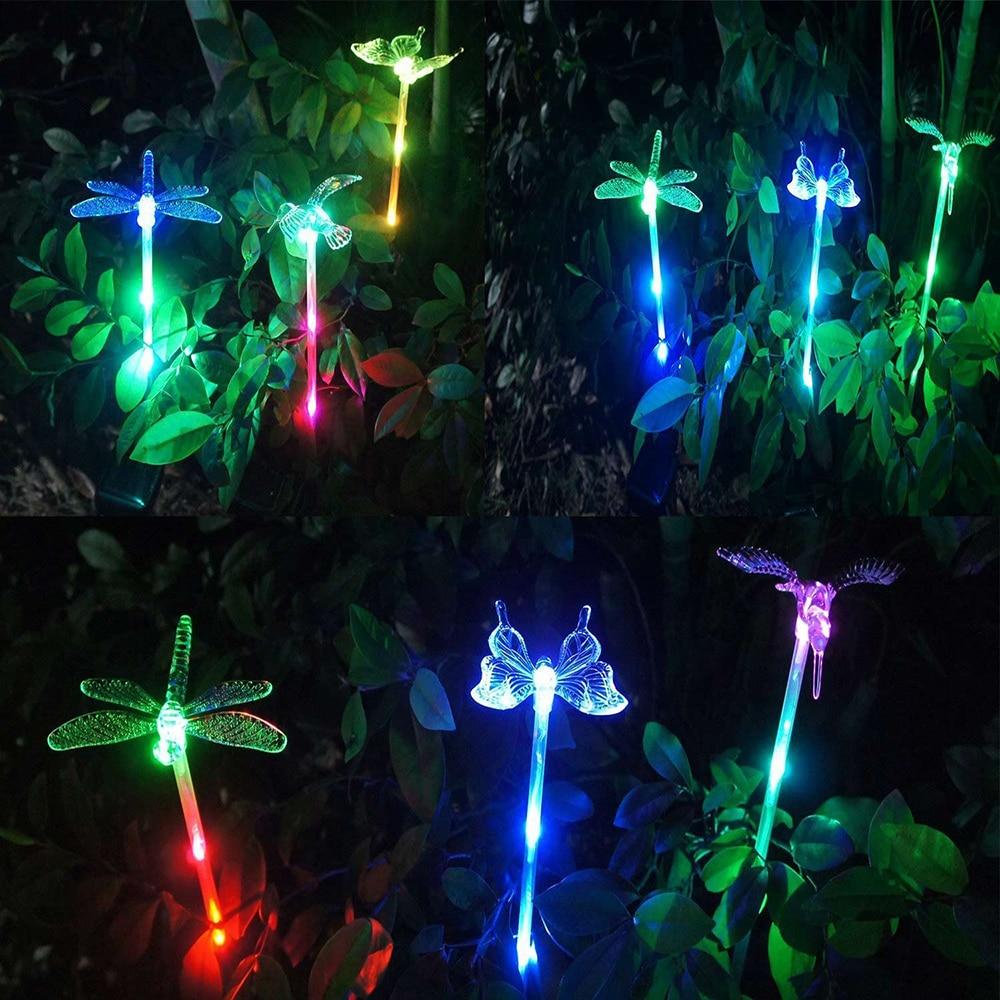 Avelena | Solar-LED-Gartenleuchten „Bunte Fliegen“
