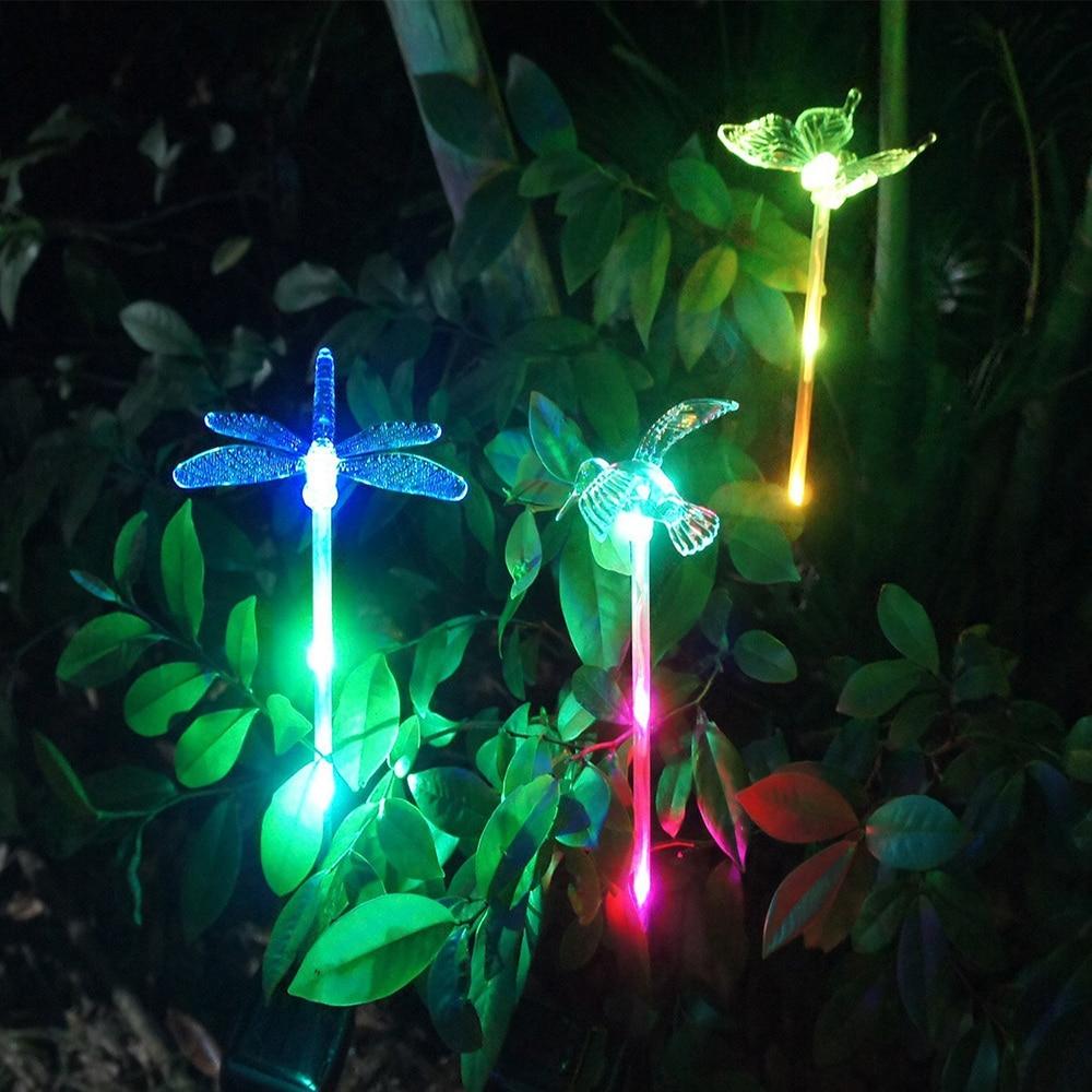 Avelena | Solar-LED-Gartenleuchten „Bunte Fliegen“