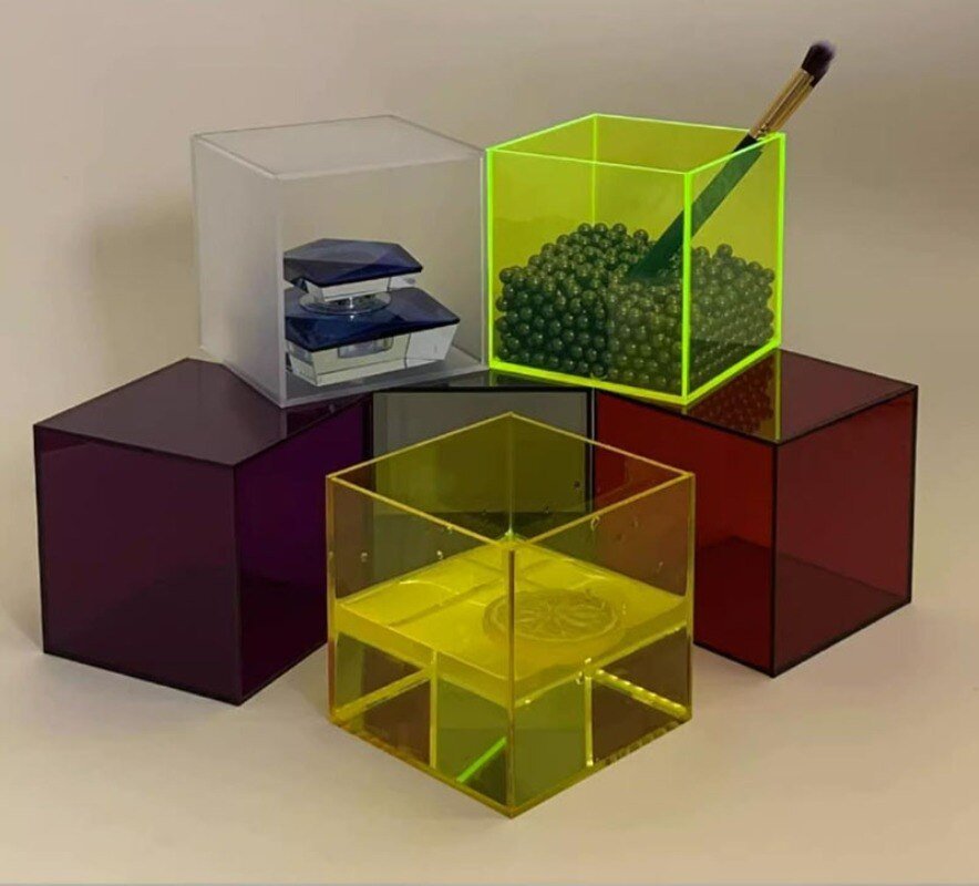 Avelena | Bunte Acryl Aufbewahrungsbox - Transparente Display Box