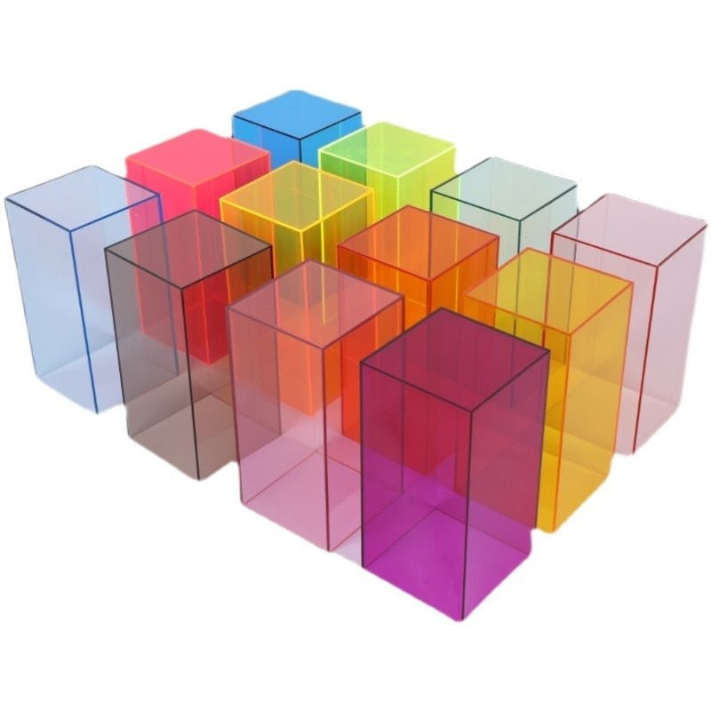 Avelena | Bunte Acryl Aufbewahrungsbox - Transparente Display Box