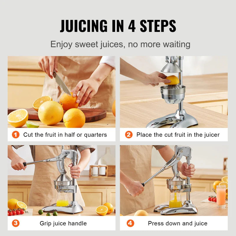 Avelena | Commercial Citrus Juice Press Edelstahl Manuelle Citrus Saftpresse