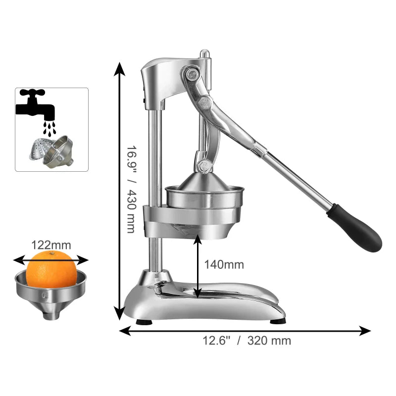 Avelena | Commercial Citrus Juice Press Edelstahl Manuelle Citrus Saftpresse