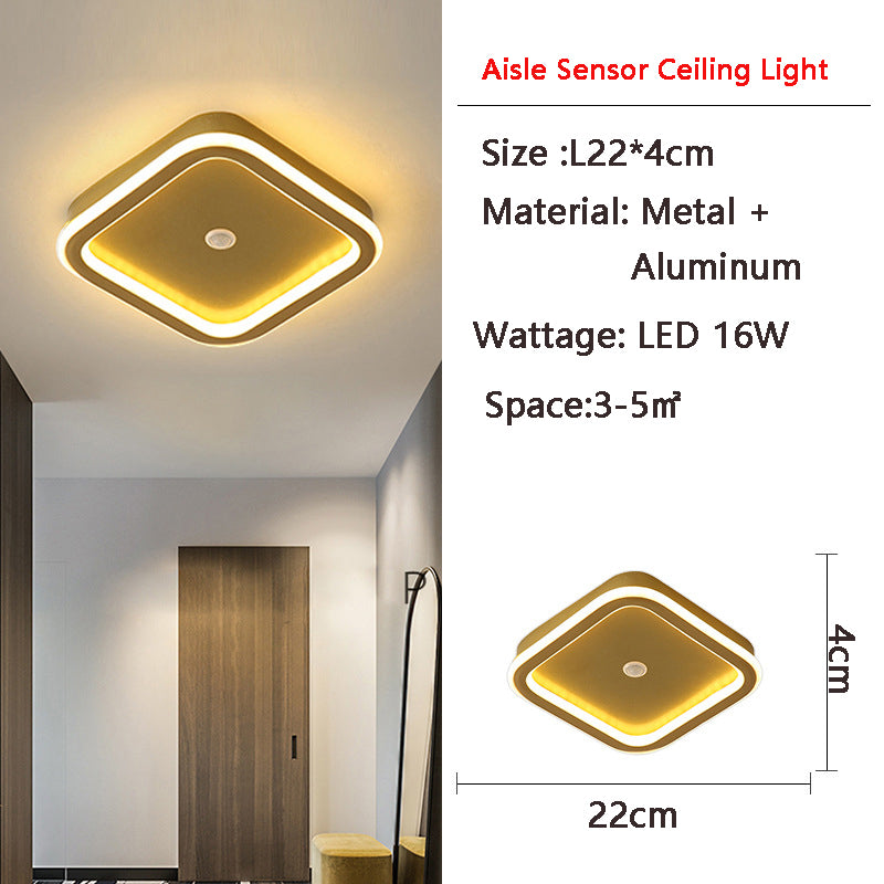 Avelena | MotionGlide PIR-Bewegungssensor LED Deckenleuchte | Intelligente Beleuchtung | Energieeffizient | Perfekt für Flur & Badezimmer