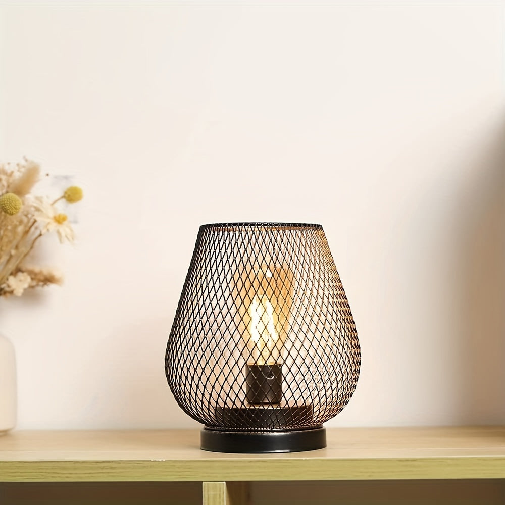 Avelena | RusticMesh Tischlampen Set – Industrieller Stil und Stimmungsvolle Beleuchtung