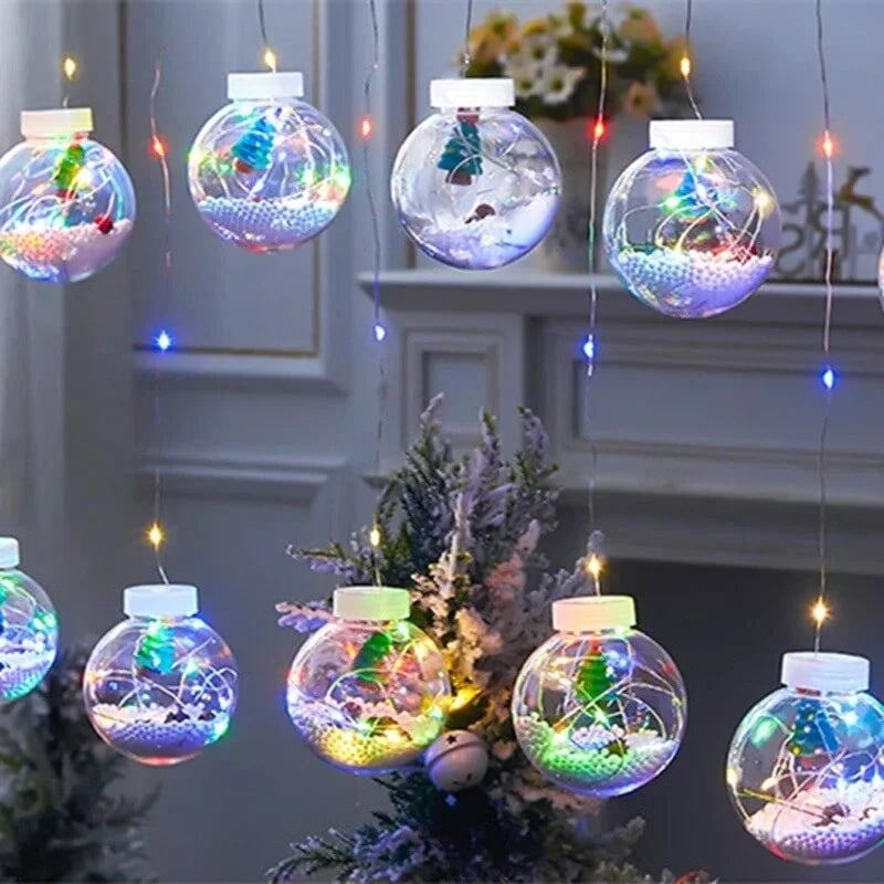 Avelena | Weihnachts-LED-Wunschball-Lichterketten-Dekorationen