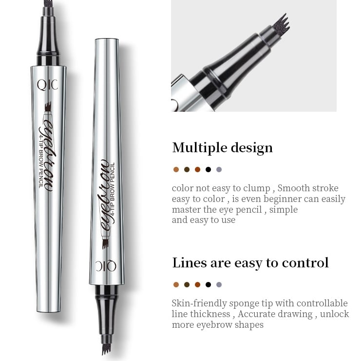 Avelena | 3D wasserdichter Microblading Augenbrauenstift 4 Gabelspitzen-Tattoo-Bleistift