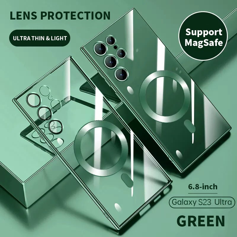 Avelena | Transparente Luxus-Beschichtung Magnetische Abdeckung für Samsung